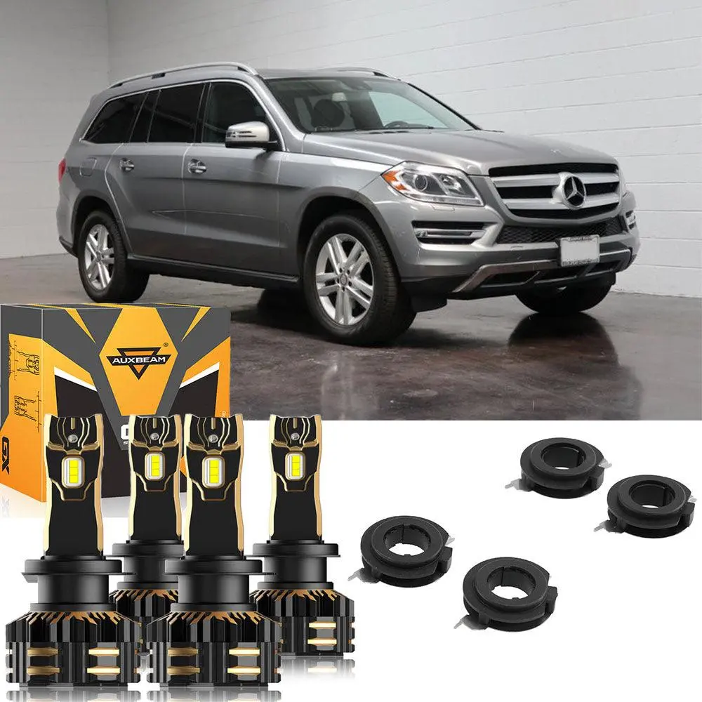 For 2015 Mercedes Benz Gl350 H7 Led Headlight Bulbs Bundle 1