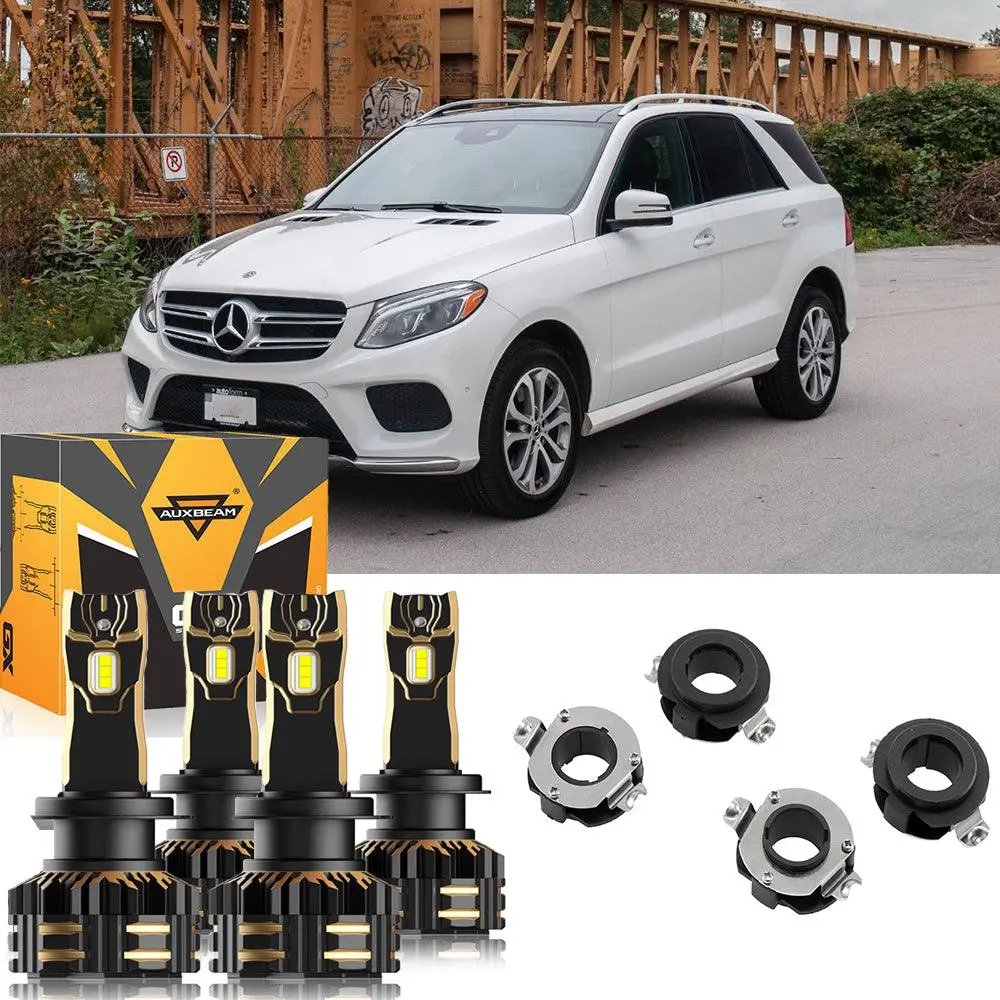 For 2017-2019 Mercedes Benz Gle400 H7 Led Headlight Bulbs Bundle 1