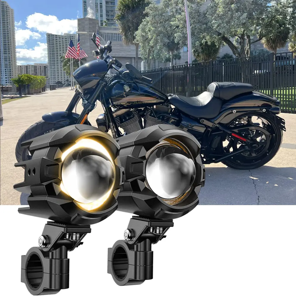2017 Harley-Davidson Cvo Pro Street Breakout Motorcycle Led Spotlight Light 3+5 Light Modes 1