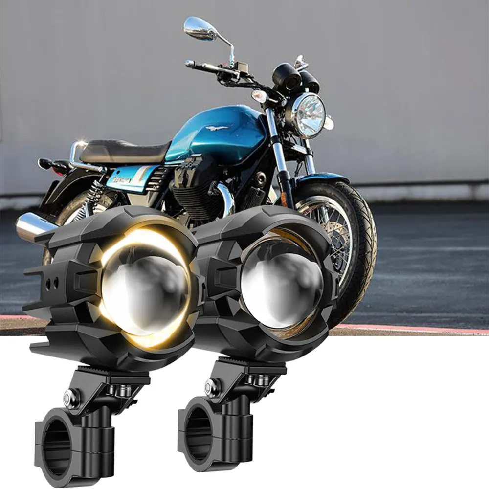 2017 Moto Guzzi V7 Iii Motorcycle Led Spotlight Light 3+5 Light Modes 1