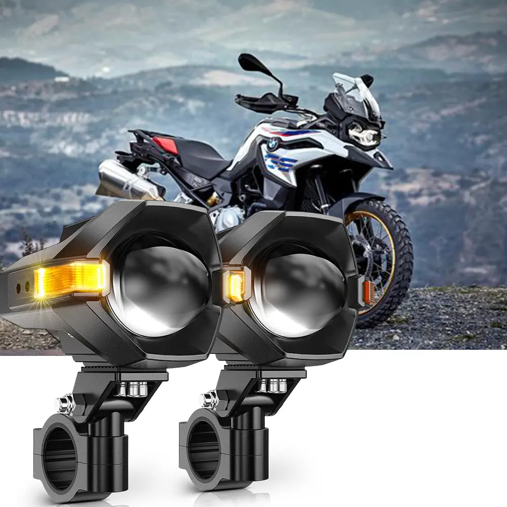 2018 Bmw F 750 Gs Motorcycle Led Spotlight Light 3+5 Light Modes Mt8 Serie 1
