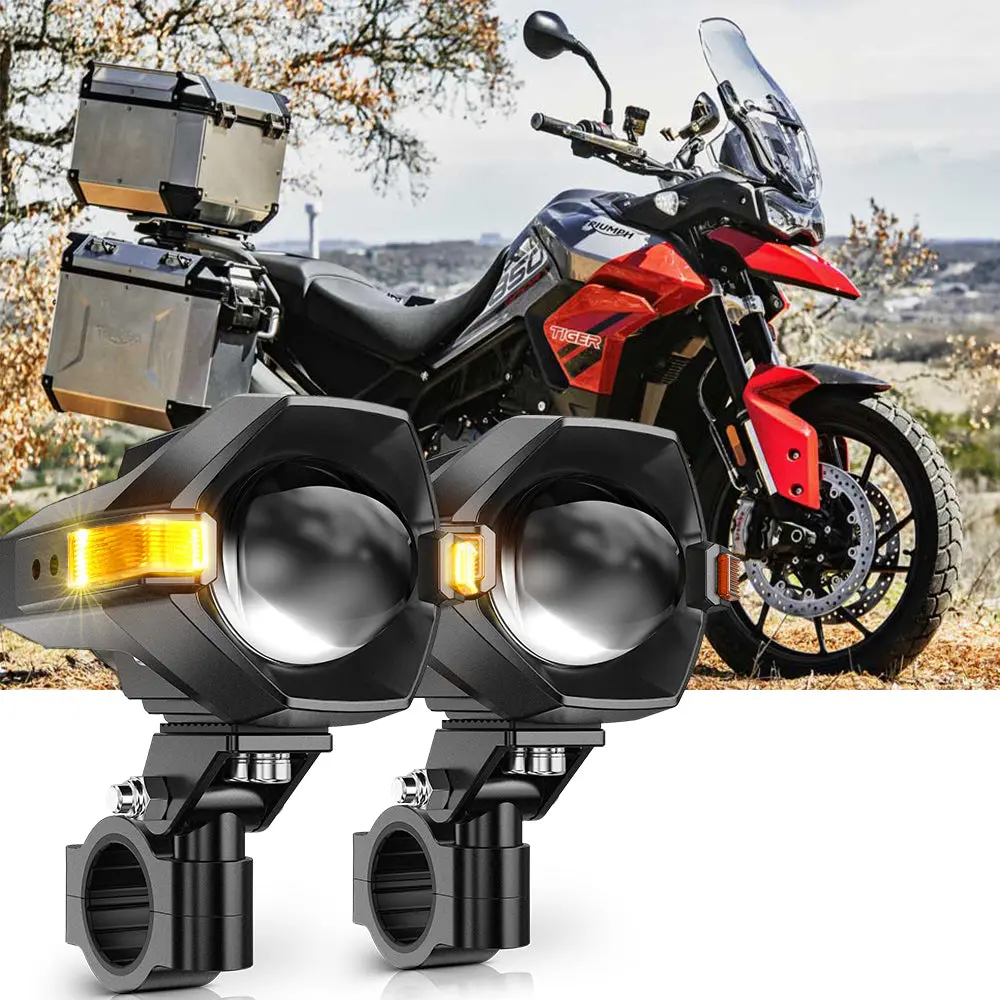 2021 Triumph Tiger 850 Sport Motorcycle Led Spotlight Light 3+5 Light Modes Mt8 Series 1