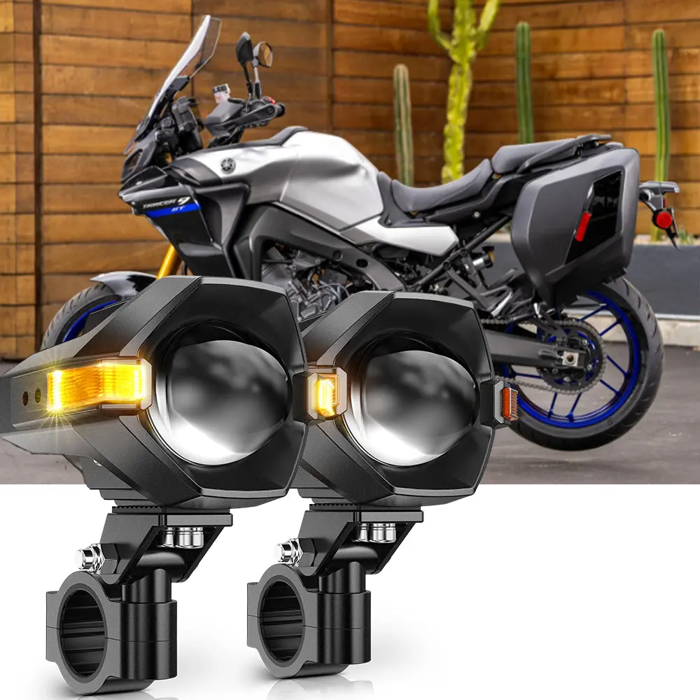 2021 Yamaha Tracer 9 Gt Motorcycle Led Spotlight Light 3+5 Light Modes Mt8 Series 1