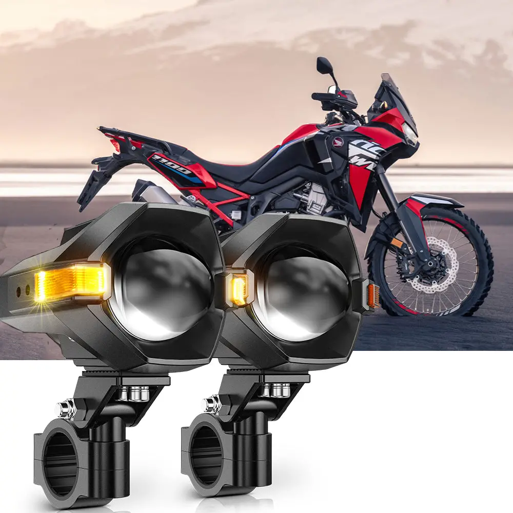 2022 Honda Africa Twin Adventure Sports Motorcycle Led Spotlight Light 3+5 Light Modes Mt8 Series 1