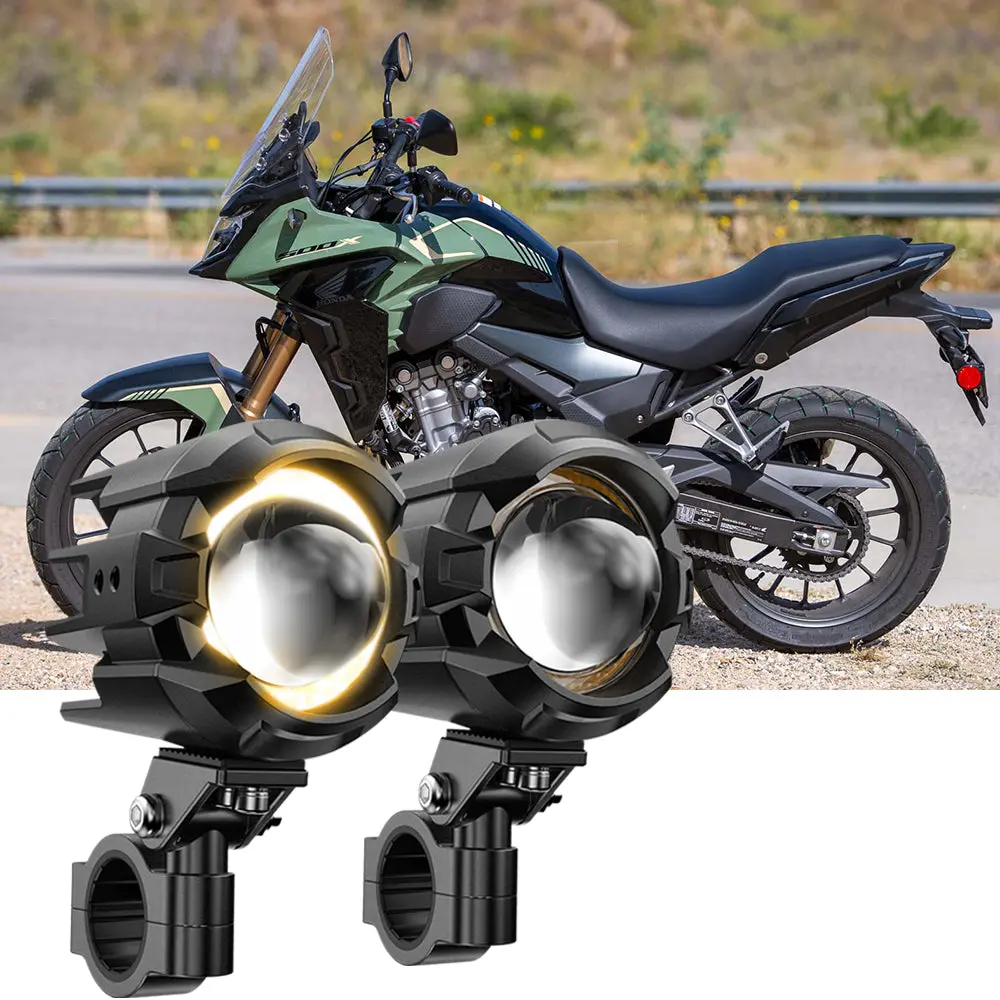 2022 Honda Cb500x Motorcycle Led Spotlight Light 3+5 Light Modes 1