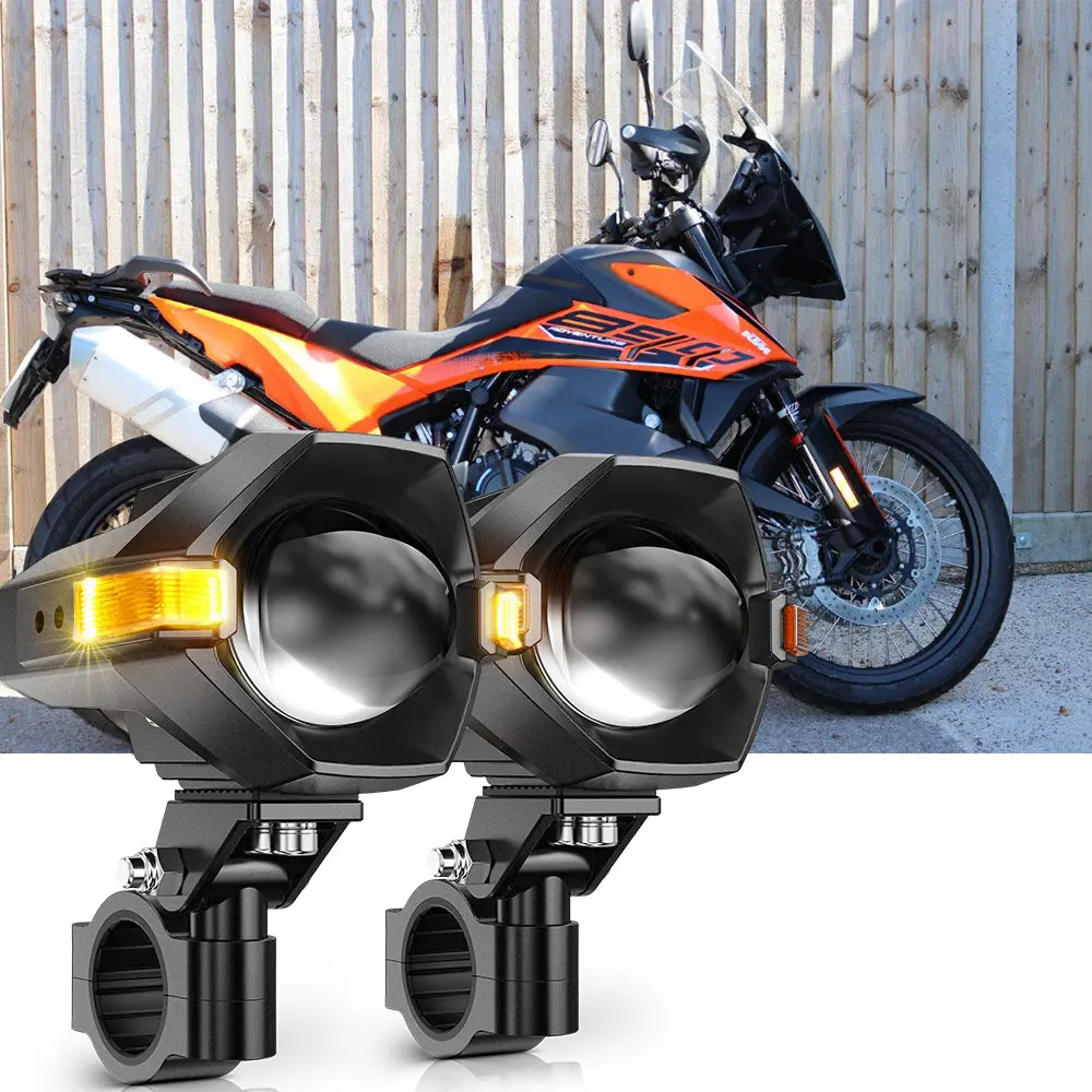 2023 Ktm 890 Adventure Motorcycle Led Spotlight Light 3+5 Light Modes Mt8 Series 1