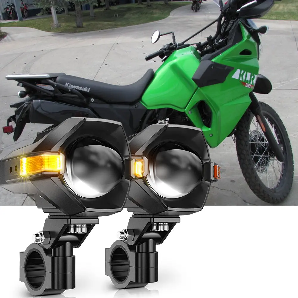 2023 Kawasaki Klr650 S Motorcycle Led Spotlight Light 3+5 Light Modes Mt8 Series 1