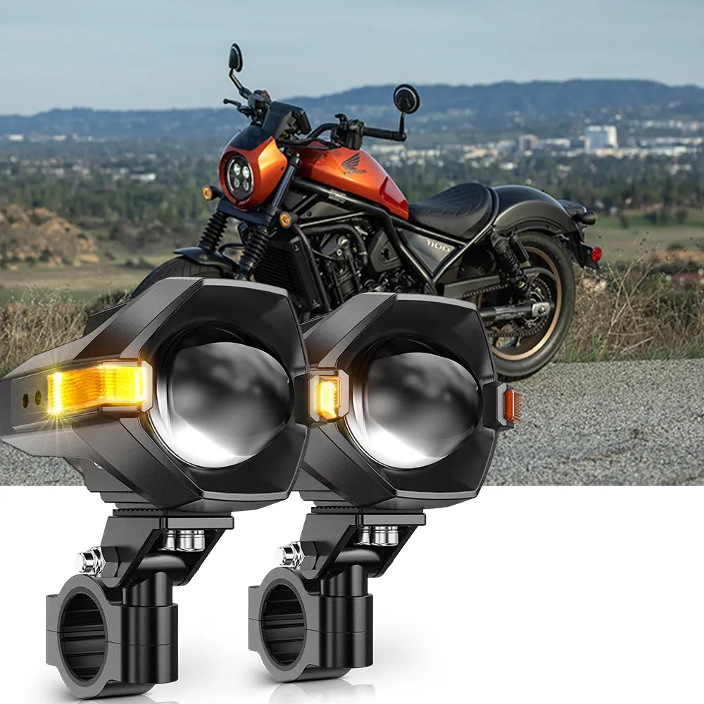 2024 Honda Rebel 1100 Abs Motorcycle Led Spotlight Light 3+5 Light Modes Mt8 Series 1