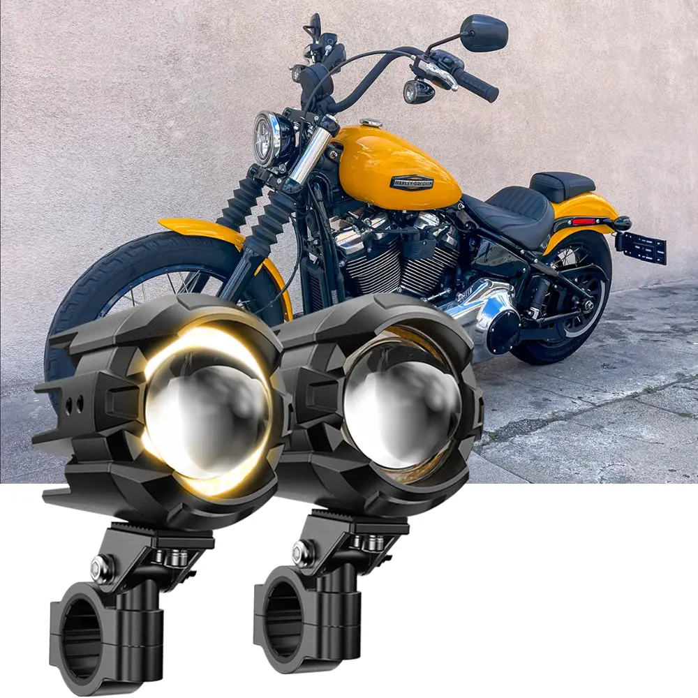 2025 Harley-Davidson Street Bob Motorcycle Led Spotlight Light 3+5 Light Modes 1