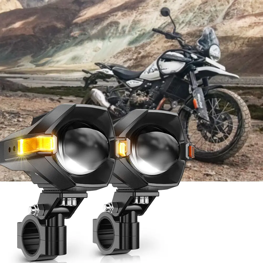 2025 Royal Enfield Himalayan 450 Motorcycle Led Spotlight Light 3+5 Light Modes Mt8 Series 1