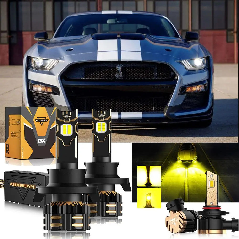 For 2005-2007 Ford Mustang Gt H13 Led Headlight Bulbs 11