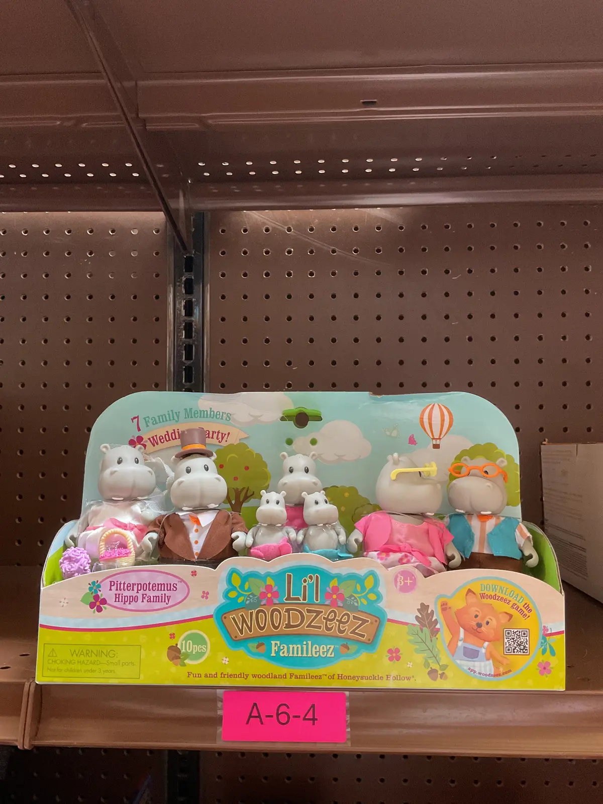Li'! Woodzeez Pitterpotemus Hippo Family Small Figurines Wedding Set-10Pcs 1