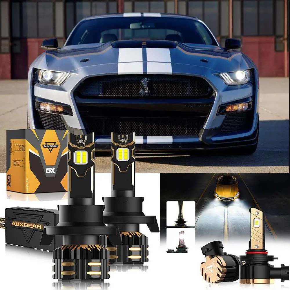 For 2007 Ford Mustang Shelby Gt H13 Led Headlight Bulbs 1