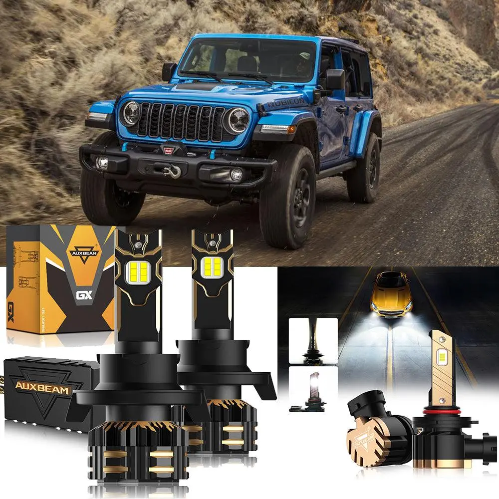 For 2007-2009 Jeep Wrangler H13 Led Headlight Bulbs 1