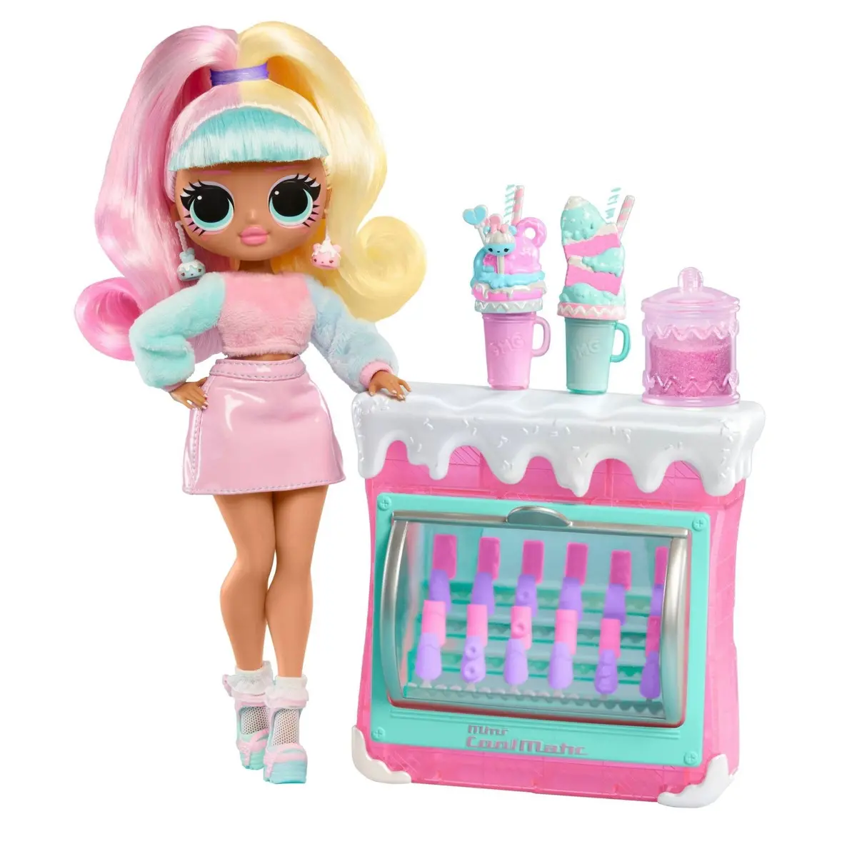 L.O.L. Surprise! Omg Sweet Nails Candylicious Sprinkles Shop With 15 Surprises, Including Real Nail Polish, Press On Nails, Glitter, 1 Fashion Doll 1