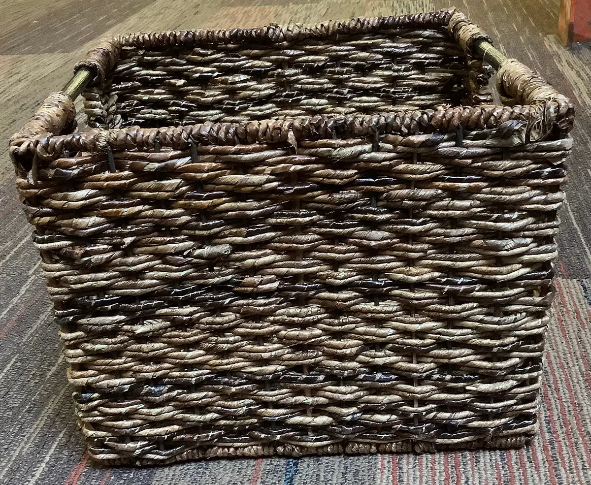 Large Woven Abaca Crate 1