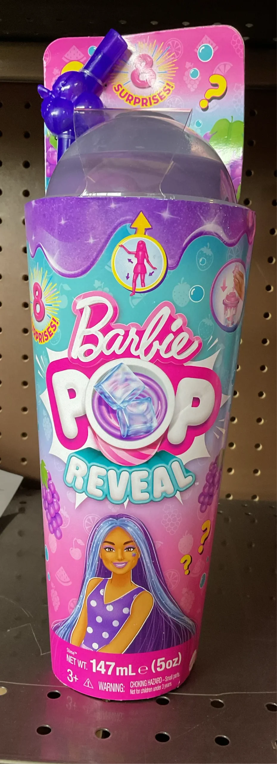 Barbie Pop Reveal Fruit Series  Doll, 8
Surprises Include Pet, Slime, Scent & Color Change 2