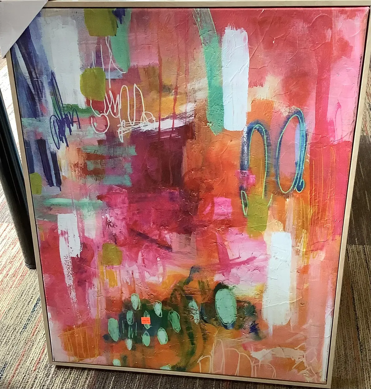 24" X 30" Colorful Collage By Amira Rahim Framed Wall
Canvas 1