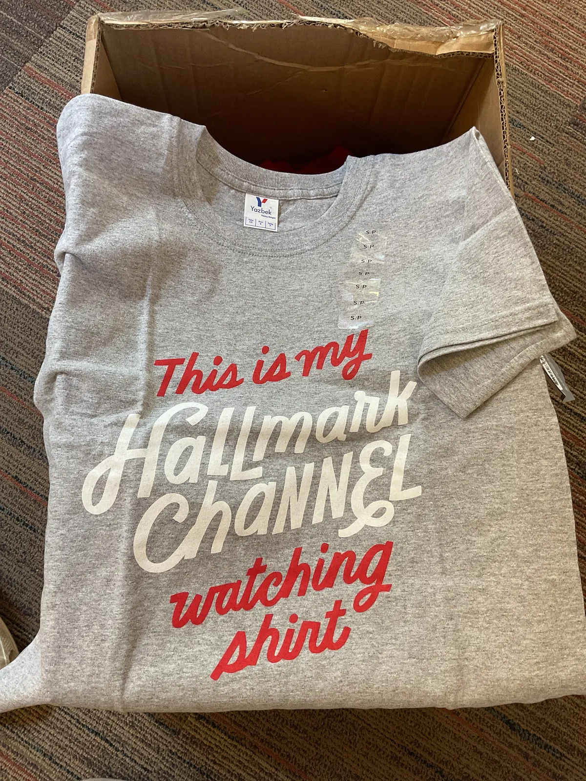 National Brand Christmas Unisex Short Sleeve Shirt- Gray - Clearance 1