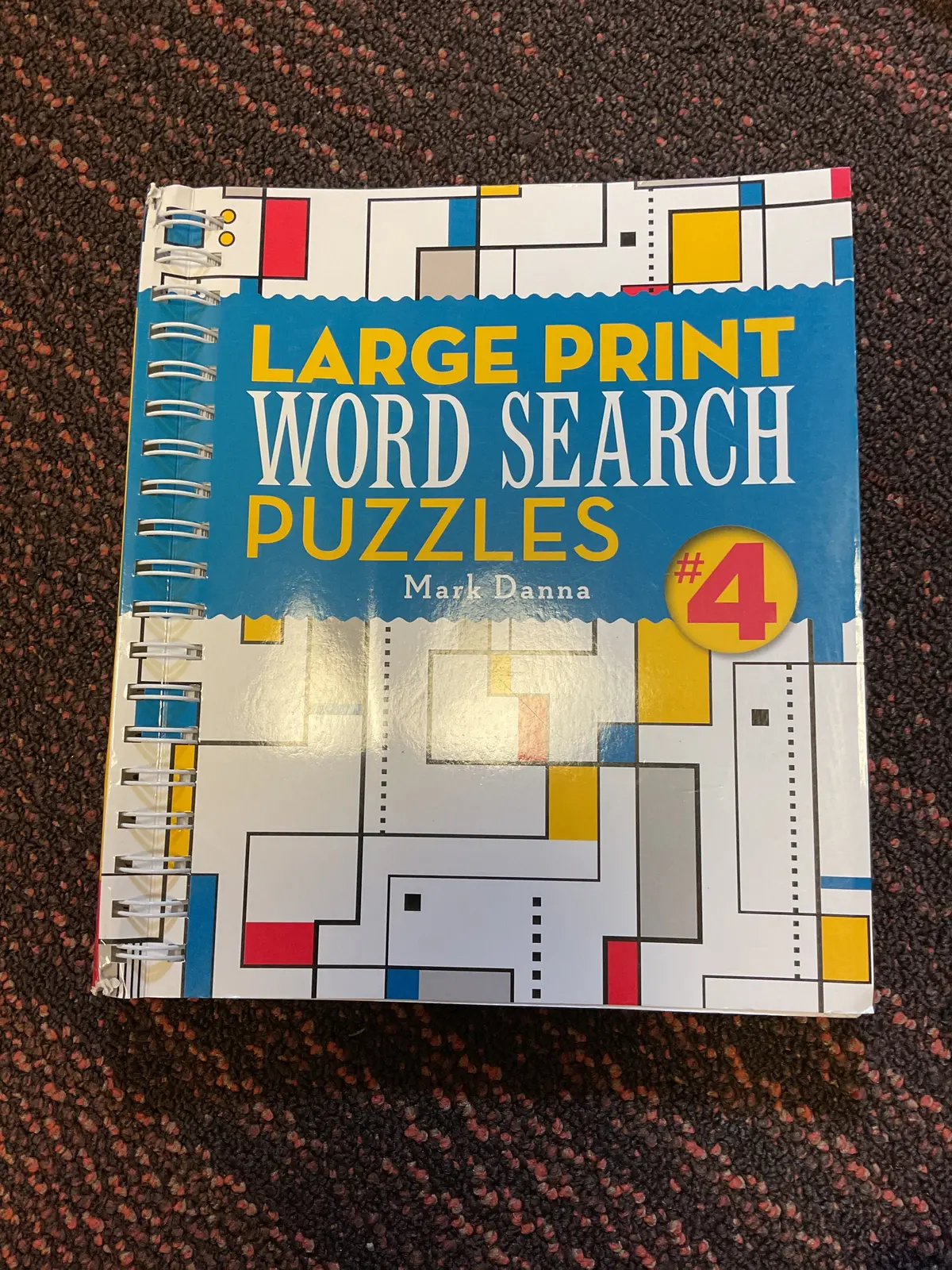 Large Print Word Search Puzzles #4- Mark Danna 1