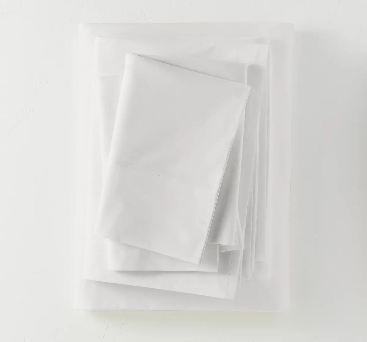 King Washed Supima Percale Solid Sheet Set - White 1