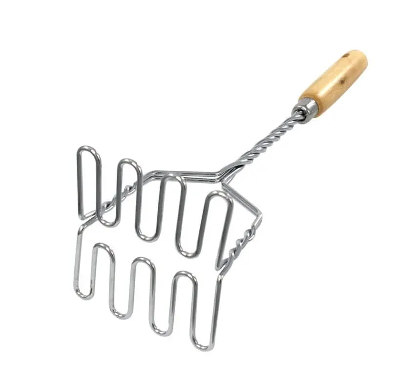 Cookinglife Aardappelstamper Houten Handgreep 37 Cm 1