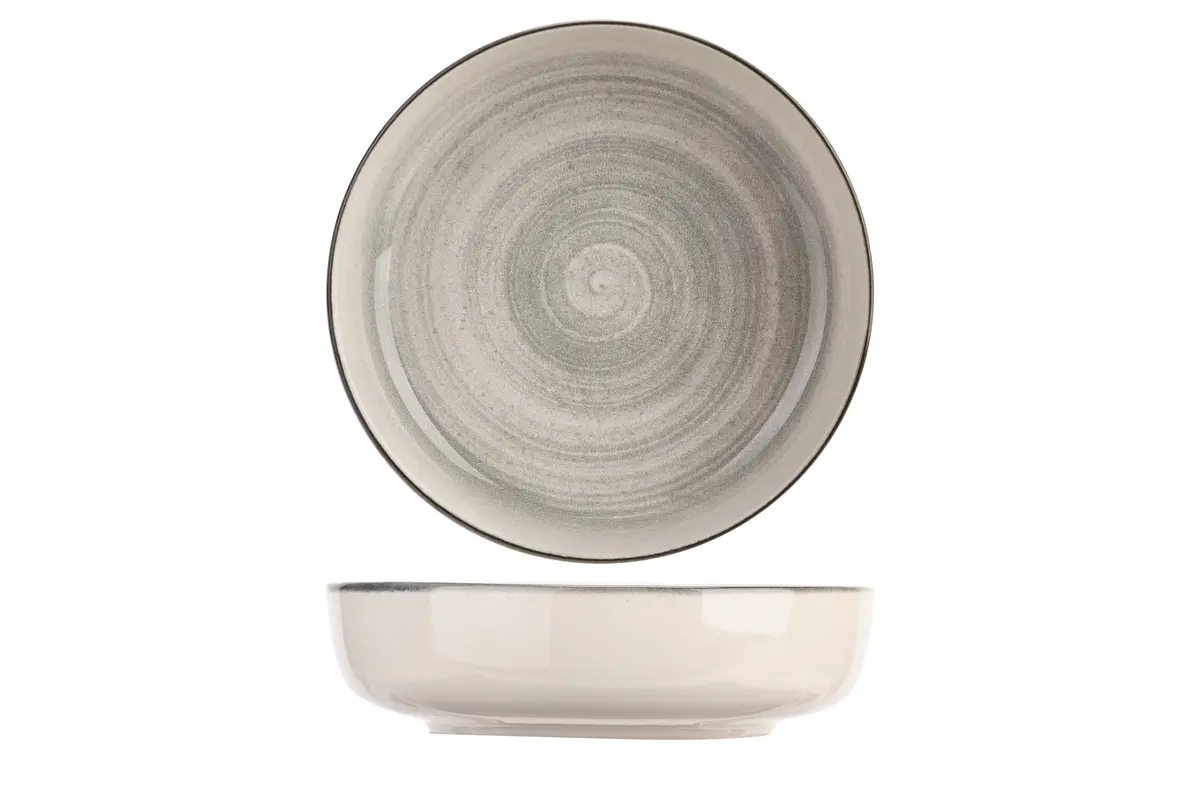 Cosy & Trendy Diepe Borden / Pastaborden Baltic Grey Ø 18 Cm - 6 Stuks 1