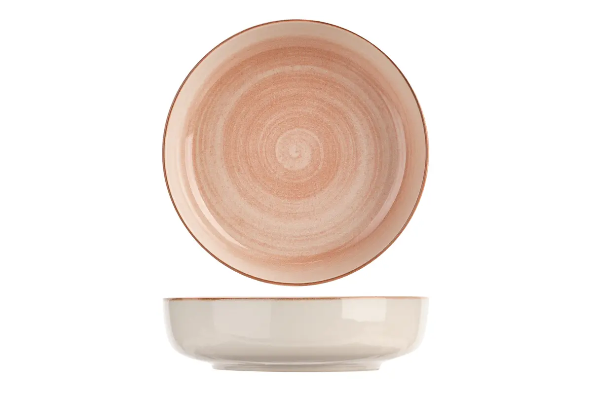 Cosy & Trendy Diepe Borden / Pastaborden Baltic Peach Ø 18 Cm - 6 Stuks 1