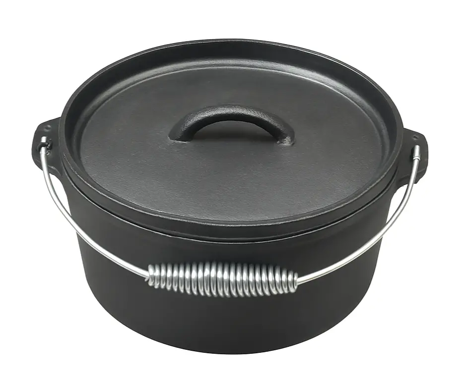 Blackwell Braadpan Met Deksel Gietijzer / Dutch Oven Met Deksel - Ø 25 Cm / 4 Liter - Zonder Anti-Aanbaklaag 1