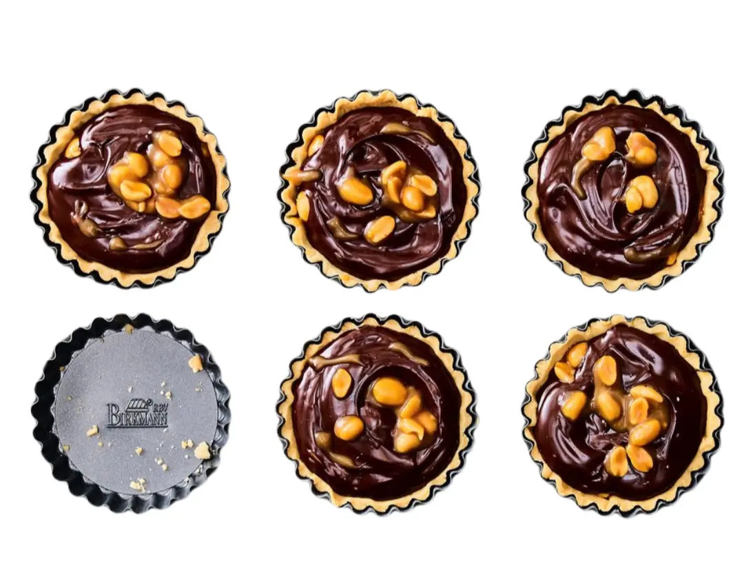 Birkmann Taartvorm / Bakvorm / Quichevorm Met Losse Bodem Premium Baking Ø 10 X 2 Cm - 6 Stuks 1