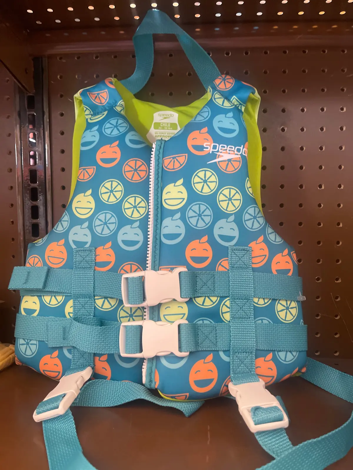 Speedo Child Pfd Life Jacket Vest - Citrus Smile 1