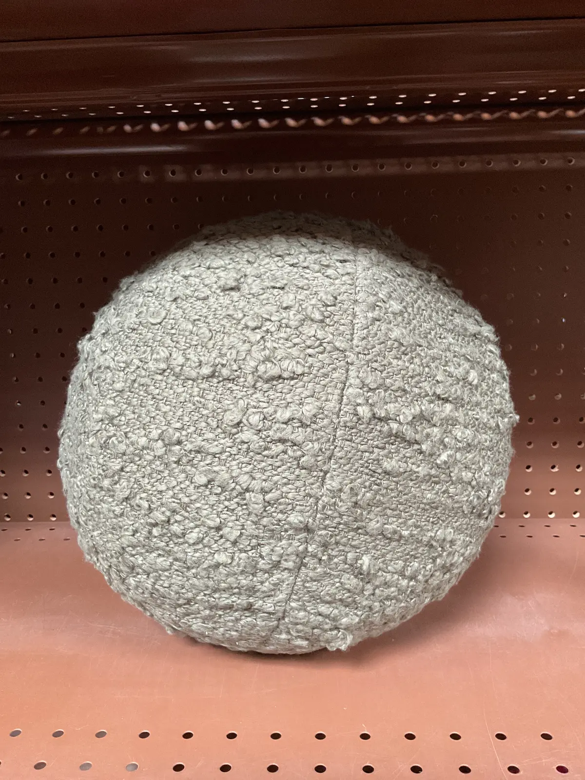 Boucle Sphere Throw Pillow Dark Green 1