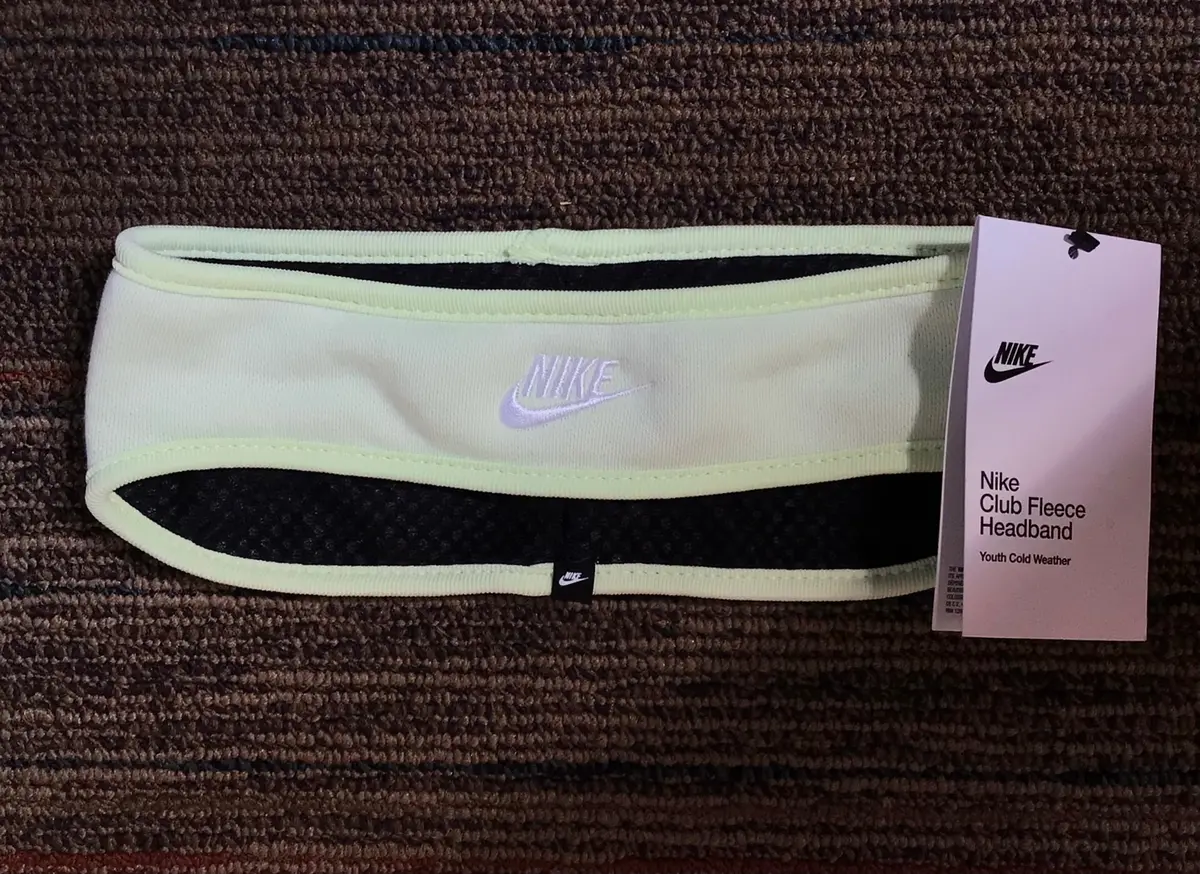 Nike Club Fleece Headband - Youth Light Green 1