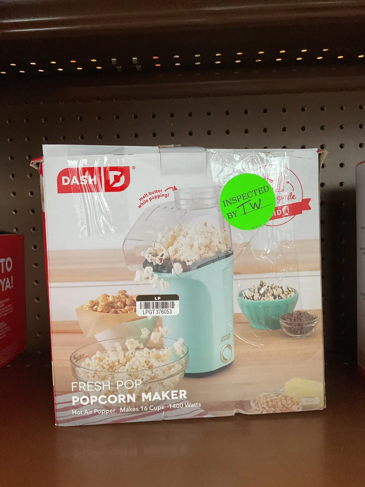 16 Cup Electric Popcorn Maker - Aqua 1