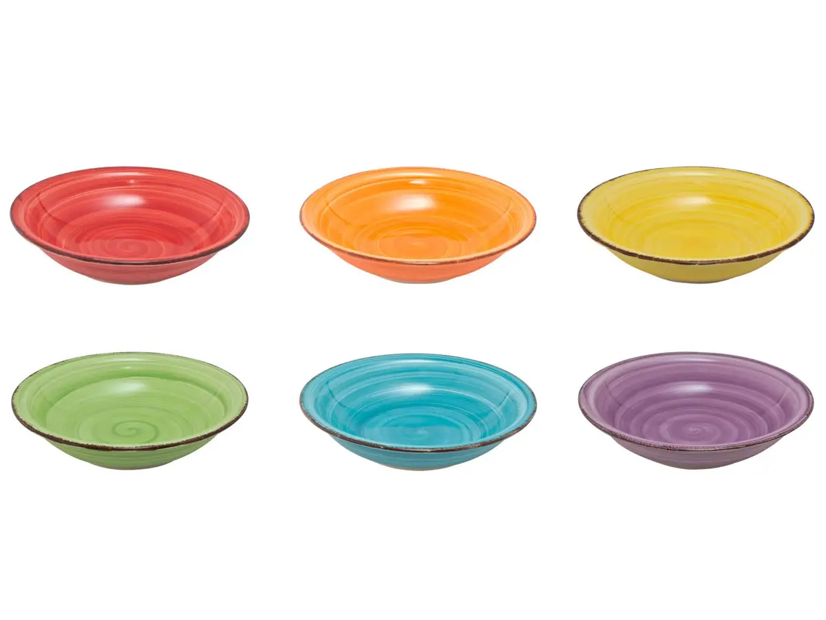 Studio Tavola Diepe Borden / Pastaborden Sunny Summer Ø 21 Cm - 6 Stuks 1