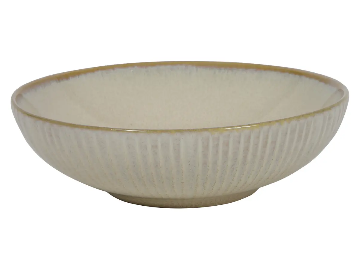 Cookinglife Diepe Borden / Pastaborden Coastal Lines Ocean Beige Ø 18 Cm - 6 Stuks 1