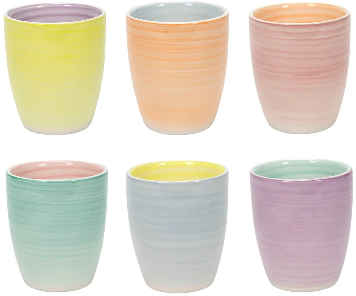 Cookinglife Koffiebekers Pastel Harmony 340 Ml - 6 Stuks 1