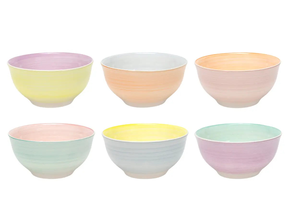 Cookinglife Kleine Kommen Pastel Harmony Ø 12 Cm - 6 Stuks 1