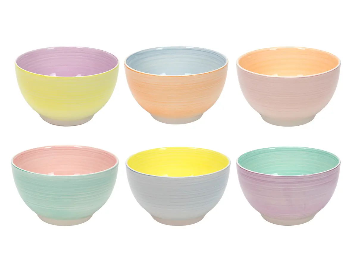 Cookinglife Soepkommen / Kommen Pastel Harmony Ø 14 Cm - 6 Stuks 1