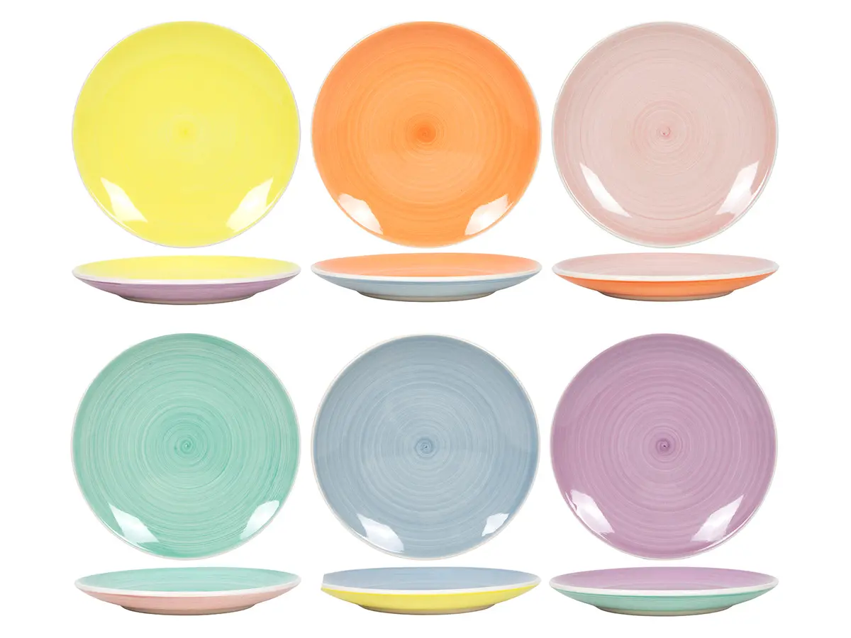 Cookinglife Ontbijtborden / Dessertborden Pastel Harmony Ø 19 Cm - 6 Stuks 1