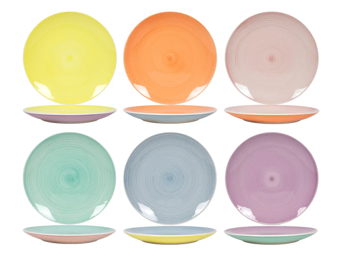 Cookinglife Dinerborden Pastel Harmony Ø 26.5 Cm - 6 Stuks 1