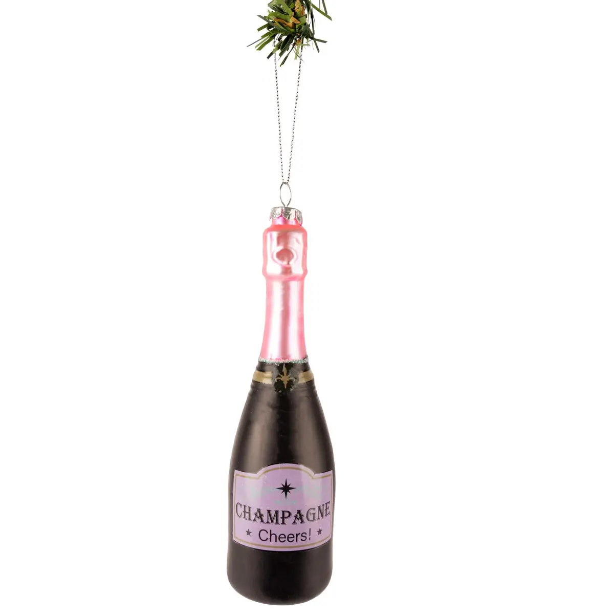 Nordic Light Kerstbal Champagnefles 17 Cm 1