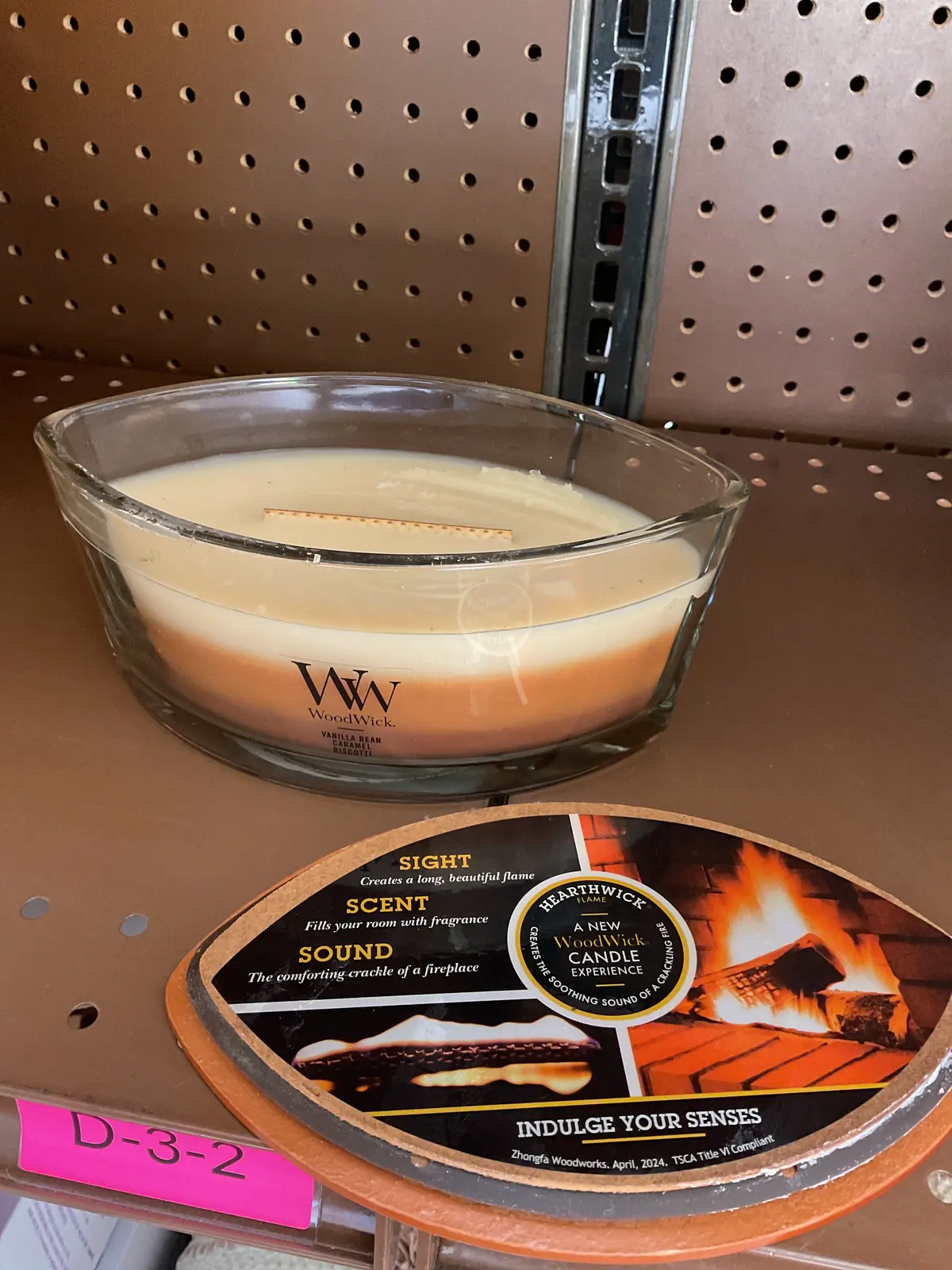 Woodwick 16Oz Glass Trilogy Cafe Sweets Ellipse Jar Candle 1