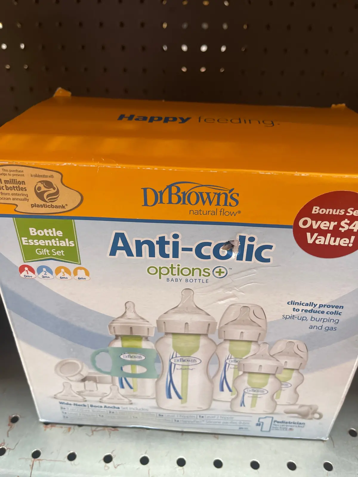 Dr. Brown's Anti-Colic Options+ Wide-Neck
Baby Bottle Essentials & Sippy Spout Gift Set
- 0-6M 1