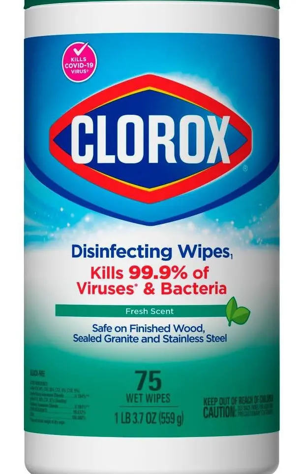 Clorox Fresh Scent Bleach Free Disinfecting Wipes - 75 Ct 1