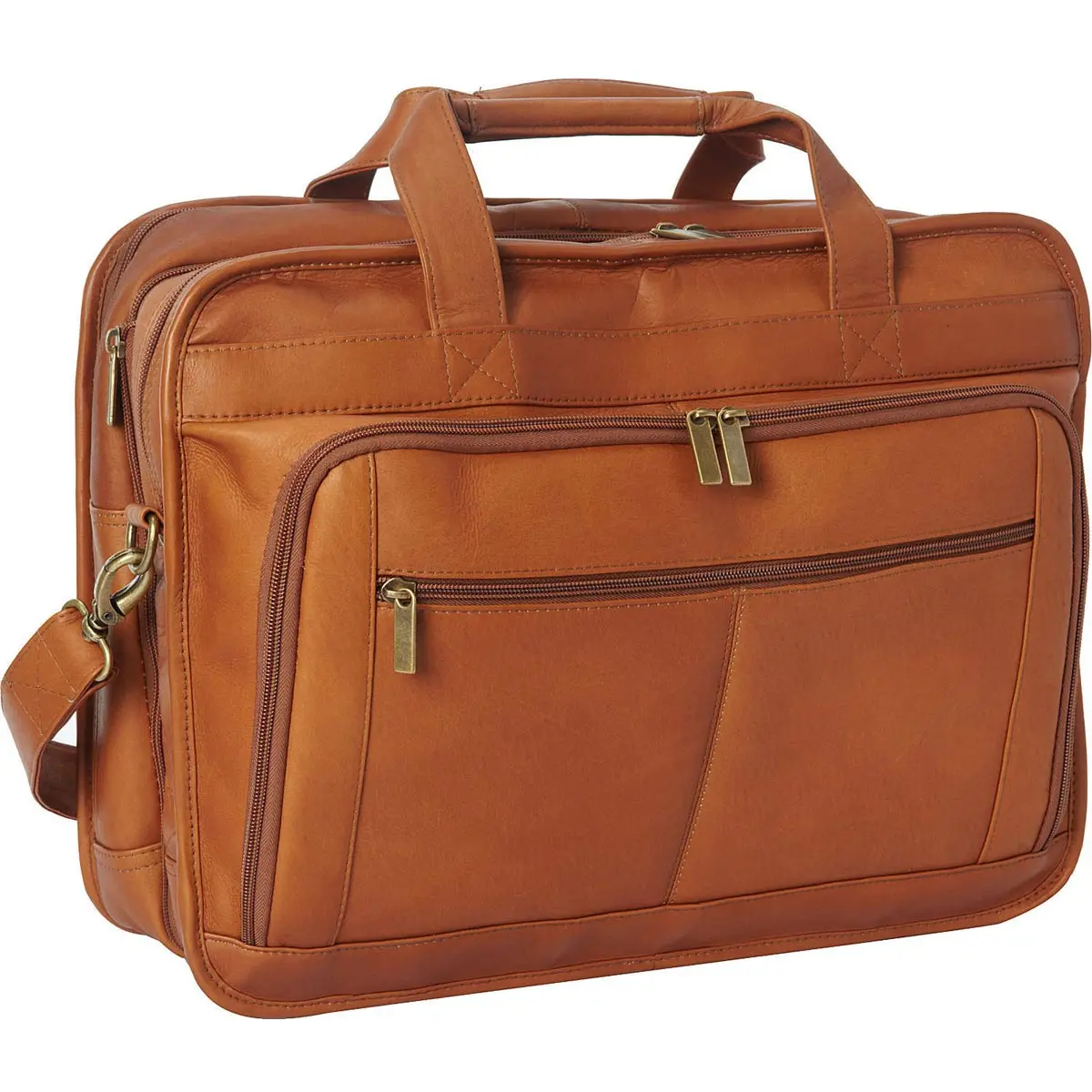 Ledonne Leather Oversized Laptop Briefcase 1