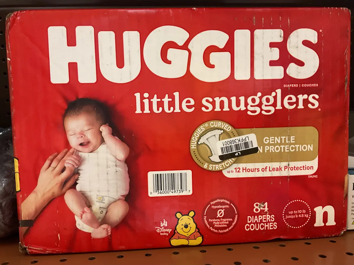 Huggies Little Snugglers Diapers Super Pack - Size Newborn (84Ct) 1