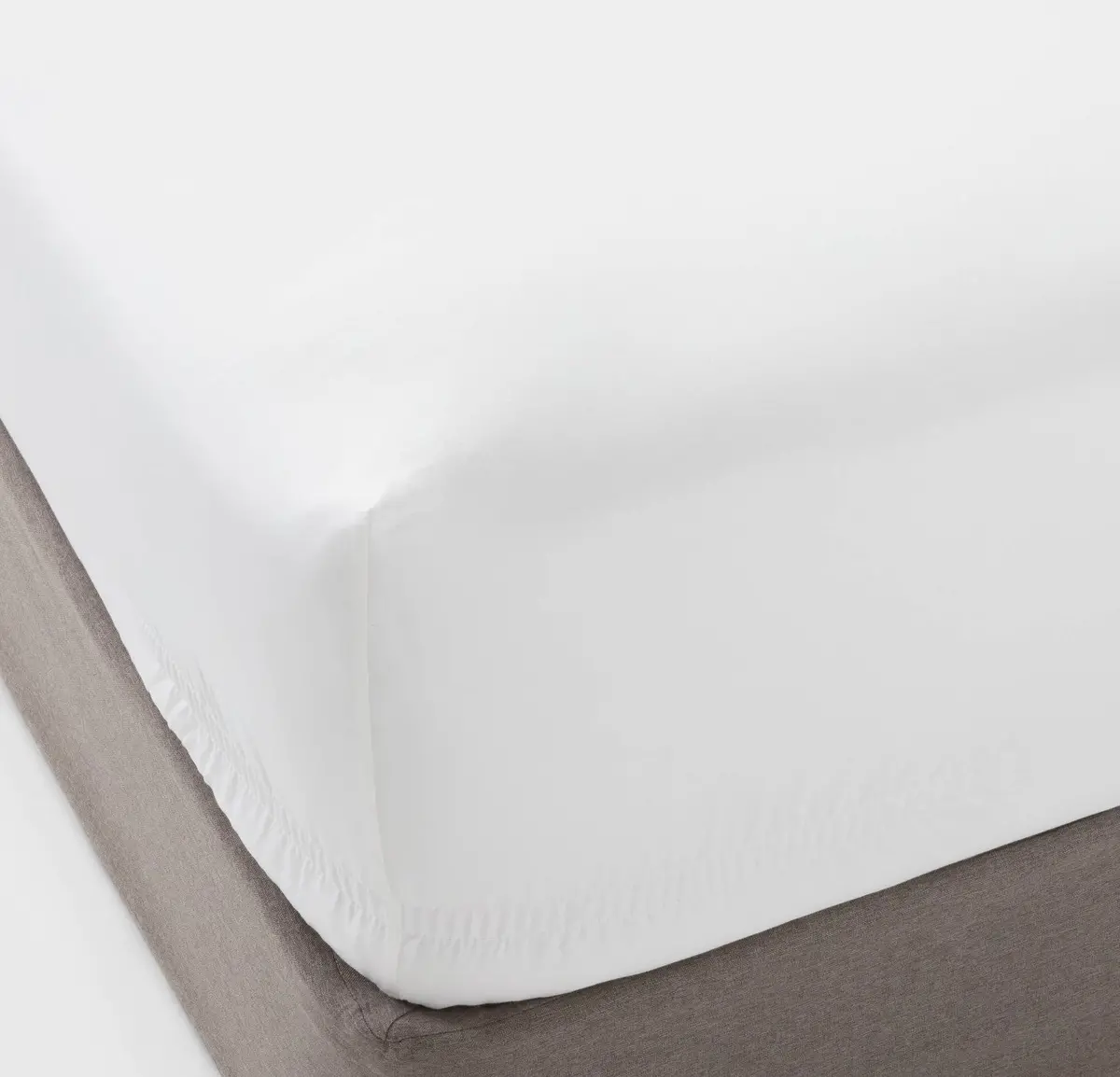 Full 400 Thread Count Performance Fitted Sheet White 1