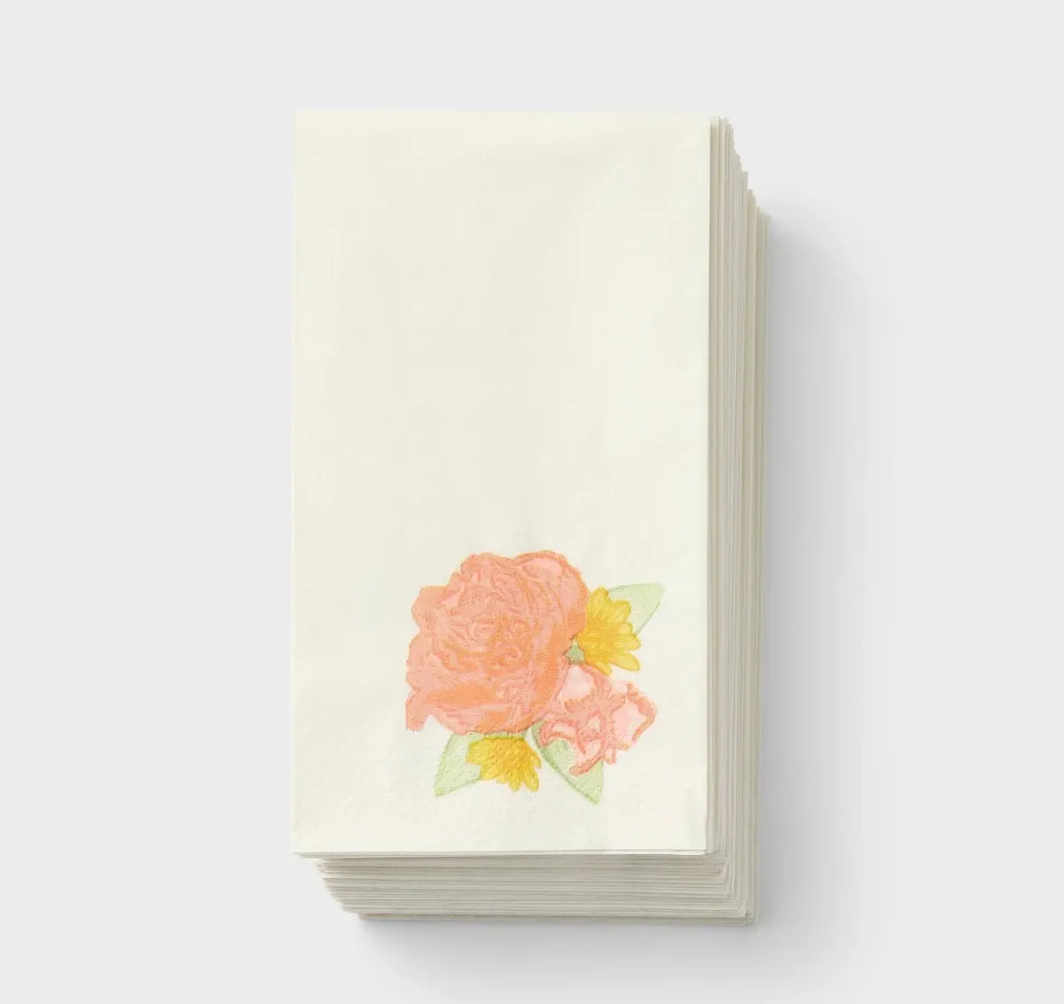 30Ct Floral Guest Napkins 1