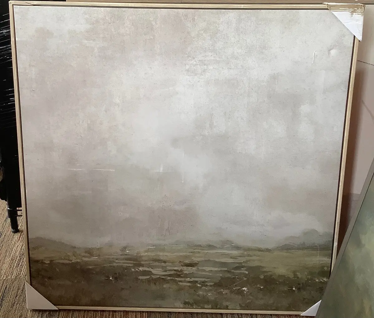Thrifty 70- 36" X 36" Plains Framed Wall Canvases #-1 1